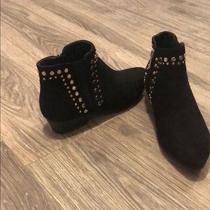 Black Stud Booties
